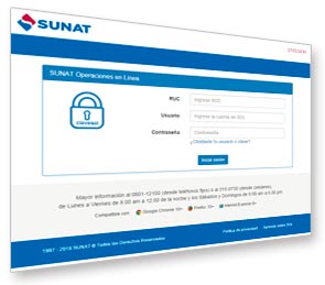 SUNAT Operaciones en Línea - SOL